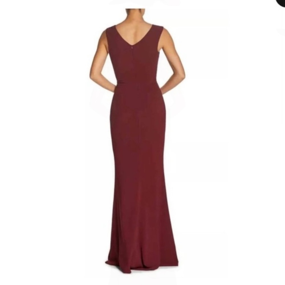❤️🆕 DRESS THE POPULATION Red Full Length Sandra Dress - Picture 4 of 14